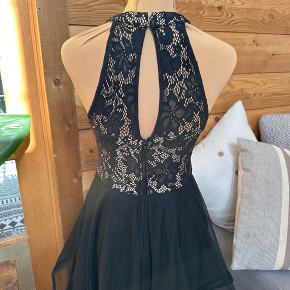 Speechless Black Whimsygoth Lace High Low Dress | Sheer Tulle Prom | Women’s S - Picture 9 of 14